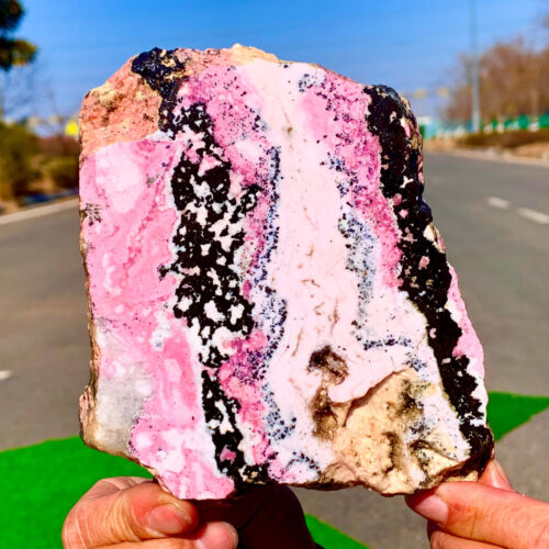 460G Peruvian rhodochrosite crystal plate AAA+Love/Compassion/Light Argentina - Bild 17 von 19