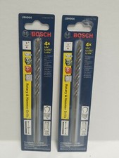 BOSCH  2 pack 1/4"  Hammer Concrete Masonry Drill Bit LBH004