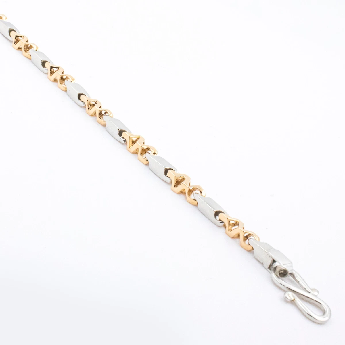 18K Rose Gold Figaro Chain Length 22 Inches 3.3 mm 950 Platinum Unisex Necklace