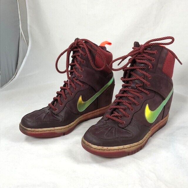 Size Nike Dunk Sky SneakerBoot High Deep Burgundy W for sale