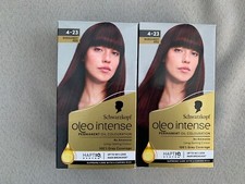 Image of Schwarzkopf Oleo Intense Permanent Hair Dye Colour 4-23 BURGUNDY RED x 2