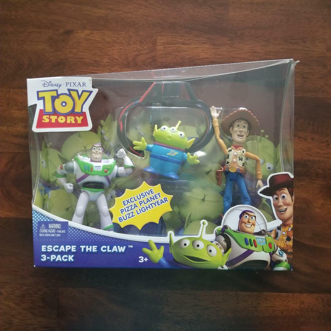 Toy Story Escape The Claw 3-Pack ~ Disney Pixar Kids Toy Set ~ Rare ~ New Sealed