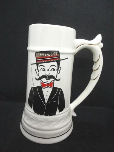 Vintage Ceramic R And N China Co Carrollton Ohio Mug Stein 8.5" tall