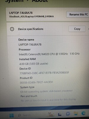 ASUS VivoBook E410M 14 ASUS VivoBook E410M 14