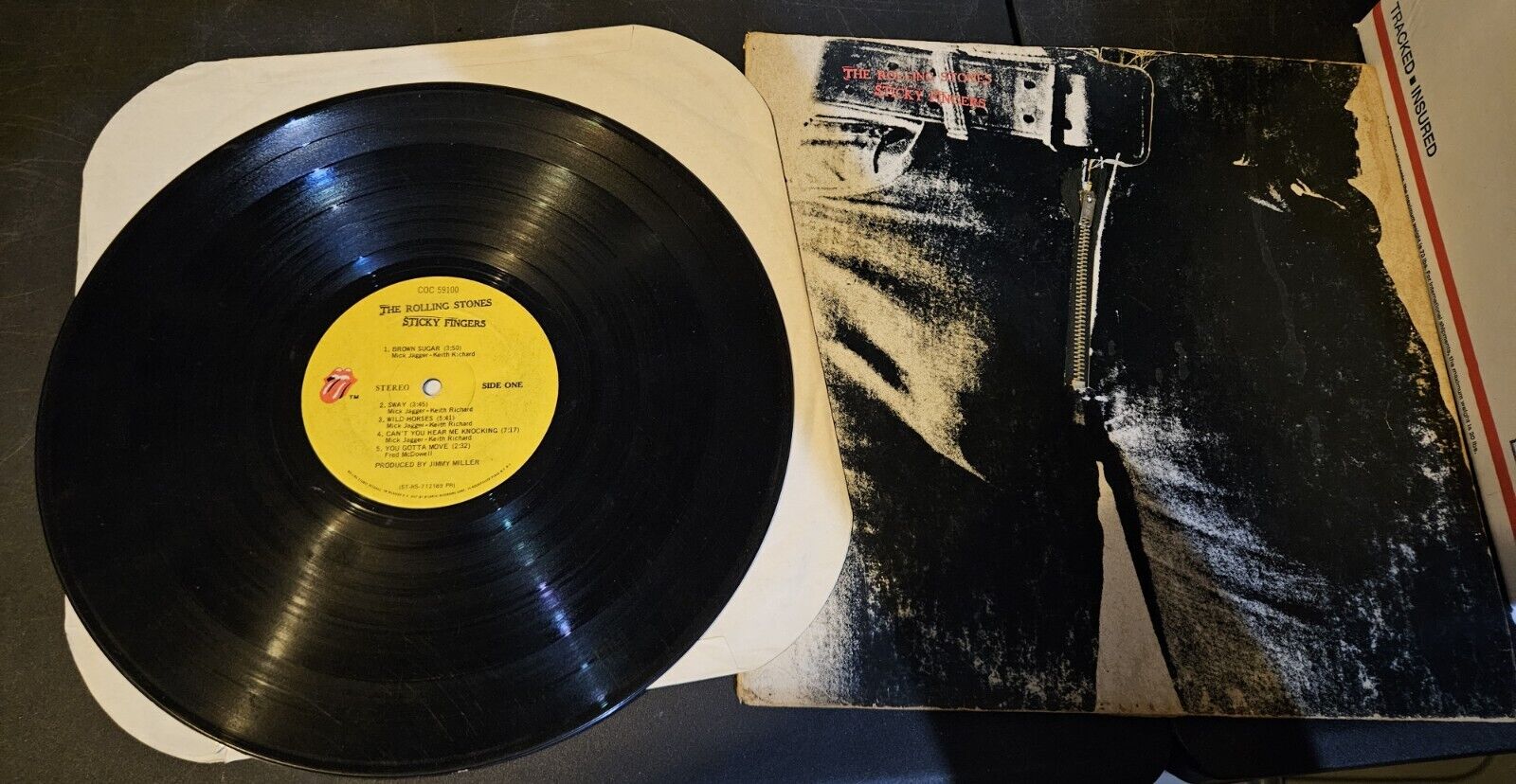 THE ROLLING STONES STICKY FINGERS ROLLING STONES RECORDS COC59100 US 1971