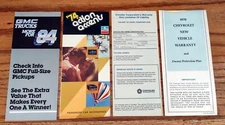 4 Vintage Auto Brochures and Vehicle Warranty Plans
