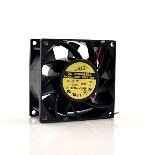 1pc 2-wire Cooling Fan AD0812UB-F71DS 12V 1.20A 8038 8CM - Picture 3 of 5