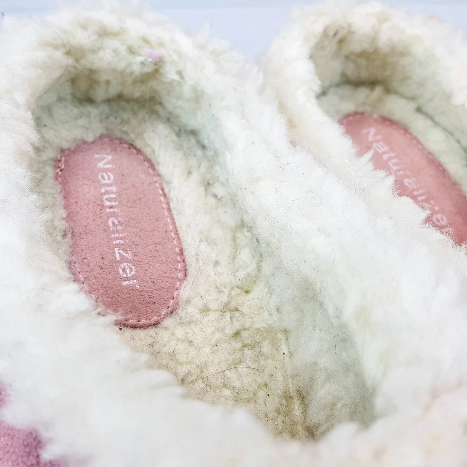 Zapatos Zueco Naturalizer Sin Cordones 10M Rosa Gamuza Cuero Forrado de Vellón #S63 154N52 Foto 3 de 4