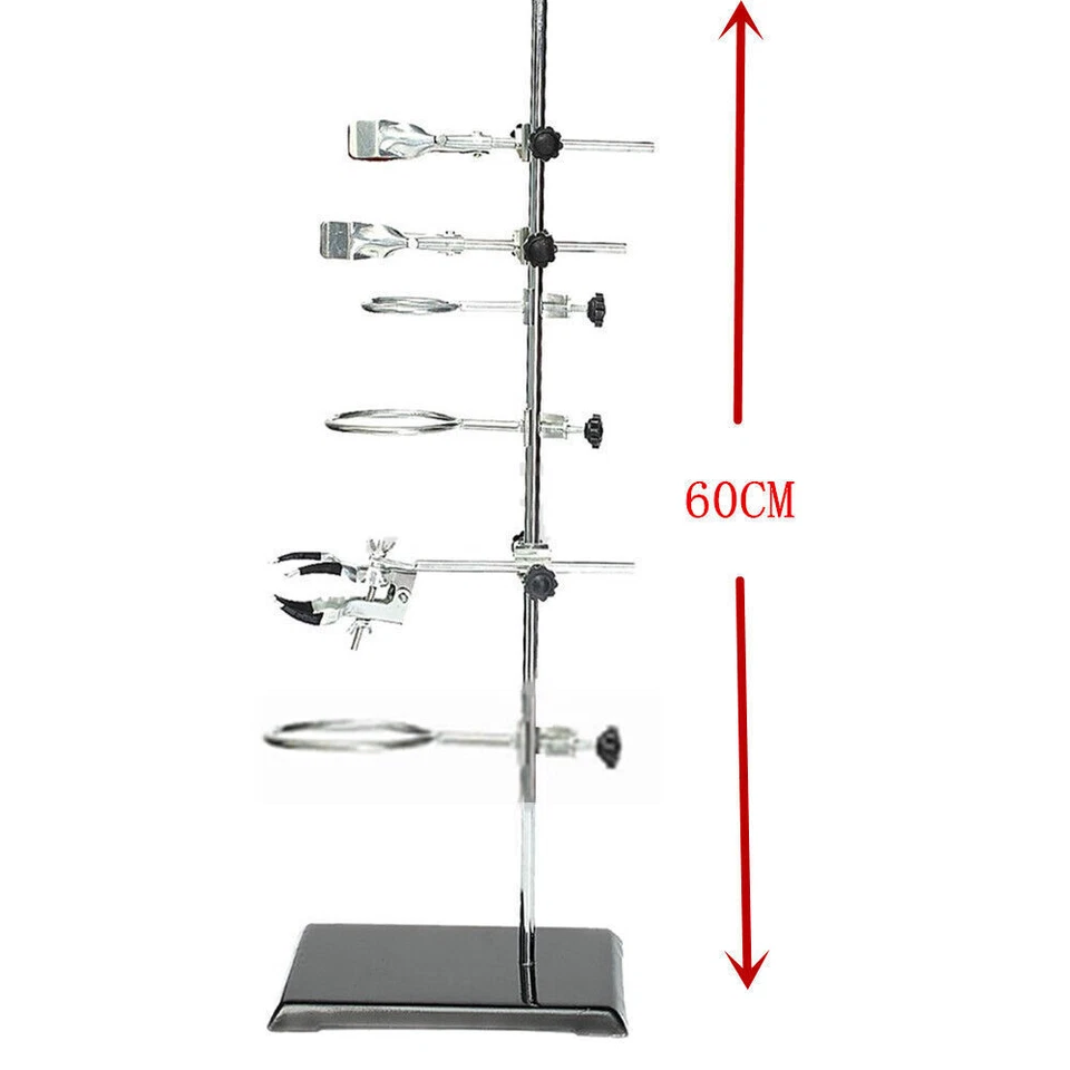 Laborstativ Laborständer Klemme Muffe Ring Laborstativ Kit Laborzubehör 60cm Kit - Bild 3 von 4