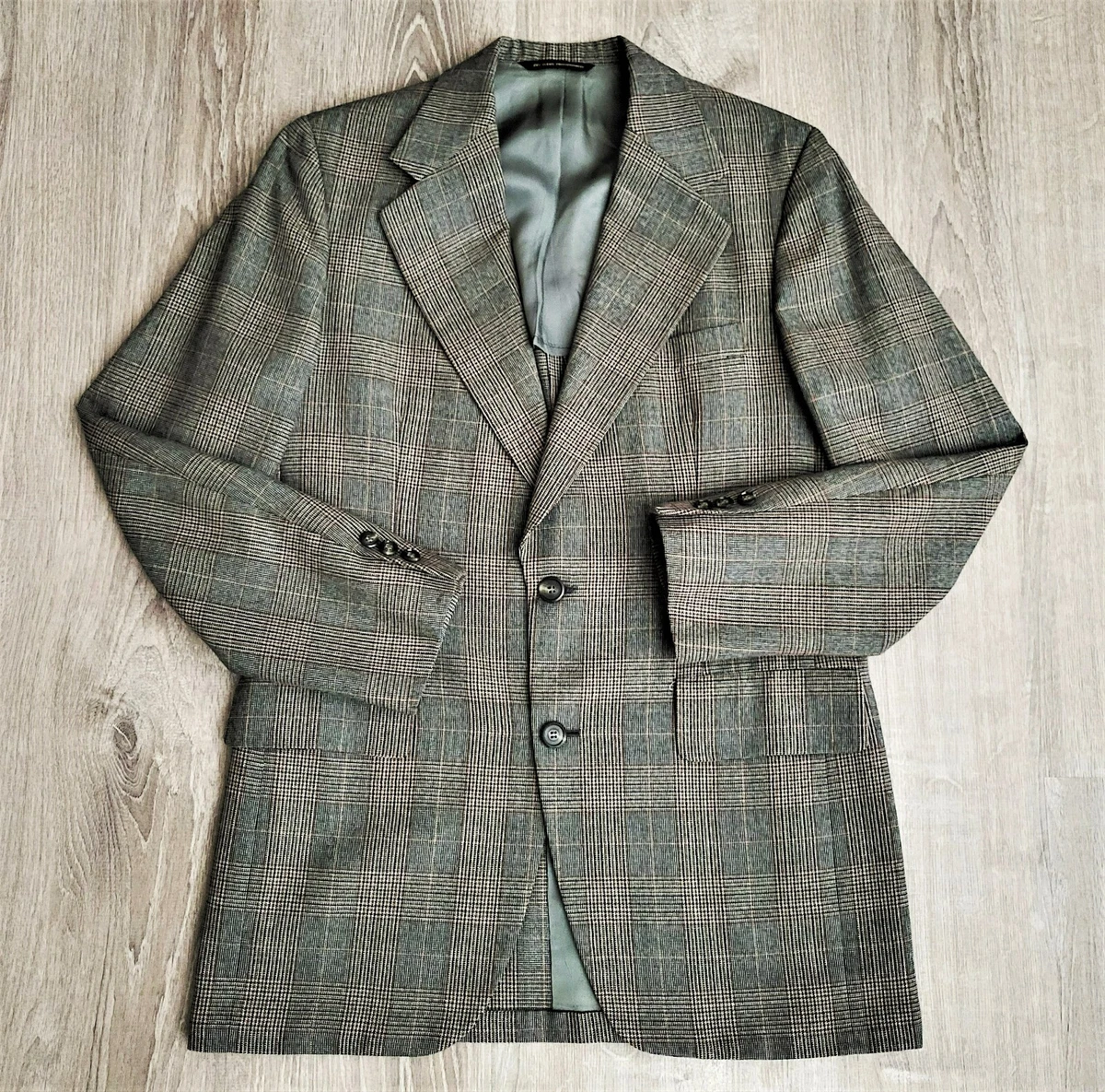 Mens glen top plaid blazer