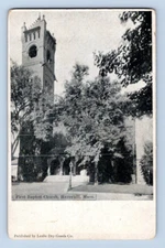 1905. HAVERHILL, MASS. FIRST BAPTIST CHURCH. POSTCARD SZ26