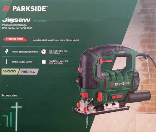 PARKSIDE PSTD 800 D3 Pendelhubstichsäge Pendelhub Stichsäge Laserführung LED