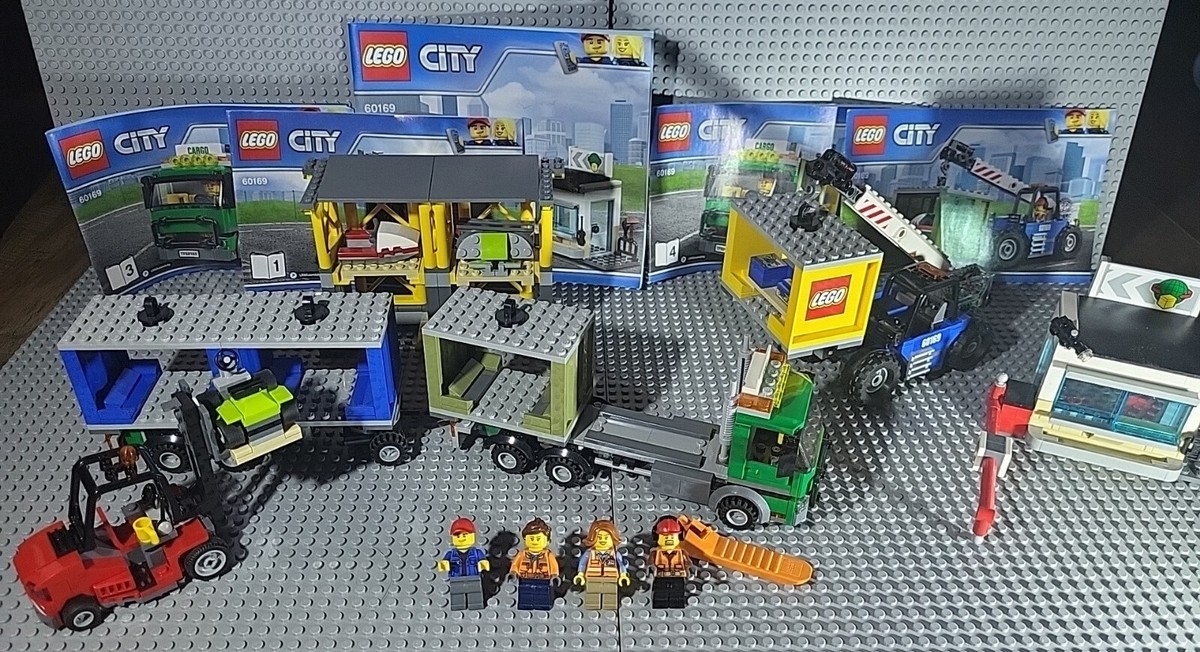 LEGO 60169 Terminal Cargo City Grue Lift Truck Tracteur Remorque