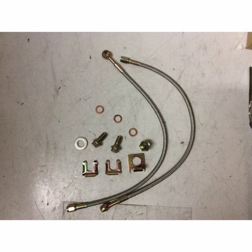 GM 7/16" Braided Stainless Steel Brake Line Hose Kit Disc Brake Caliper Hoses eBay