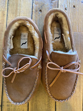 Boys Girls Child  s NORTY Chestnut Moccasin's Shoes Slippers Size 3