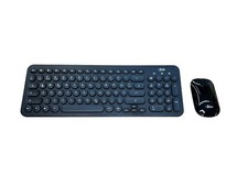 Tastatur & Maus Set Eterno Q-One-C Deutsch QWERTZ cordless Schwarz + Batterien