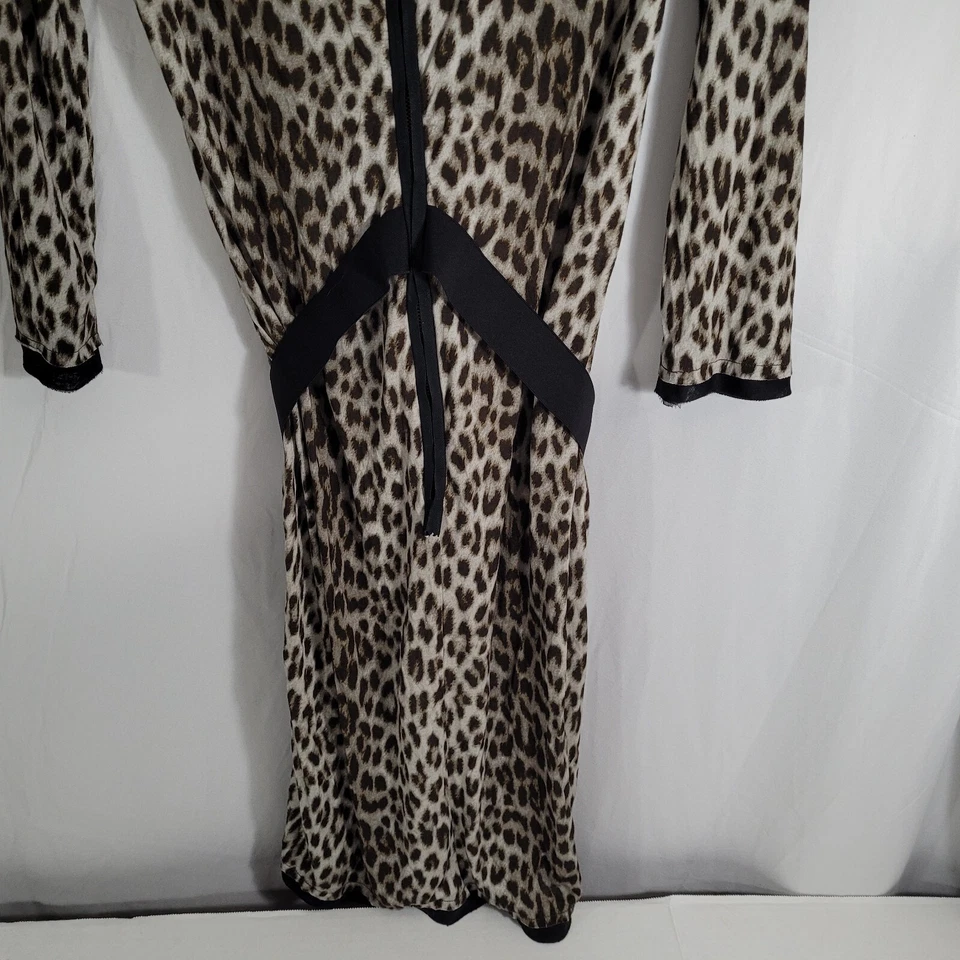 Vestido vaquero Lanvin estampado de leopardo talla mediana marrón para mujer Foto 4 de 4