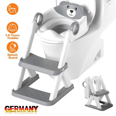 2 in 1 Toilettentrainer Kinder für WC Sitz Toilettenstuhl Toilettensitz Töpfchen
