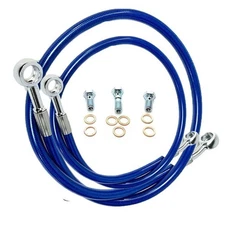 Front & Rear Braided Brake Hose Line For SUZUKI DRZ400S DR-Z400S 2000-2023