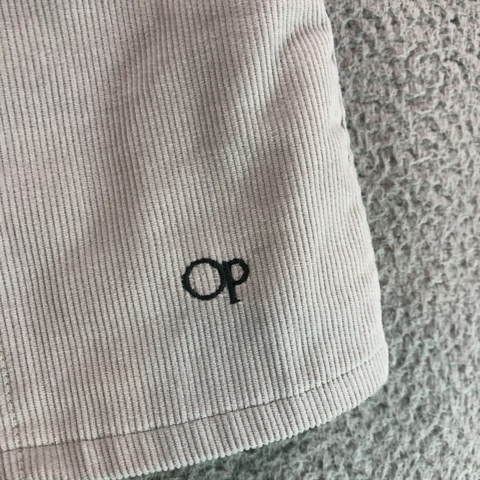 Pantalones Cortos De Colección Ocean Pacific OP Para Mujer 27 Gris Pana Playa Surf Patín Hecho en EE. UU. Foto 4 de 4