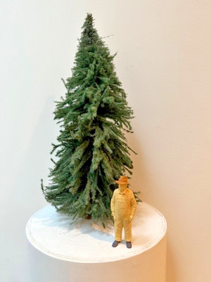 POLA G  1960 Edeltanne Fir Large Scale 13.5'' Tree in Original Plastic Container