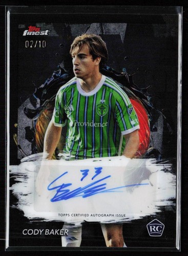 2024 Topps Soccer Finest MLS Cody Baker Auto Black Refractor /10 #BA-CB