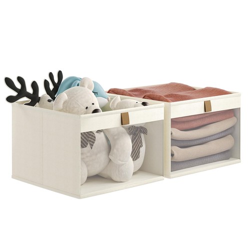 Storage Bins with Clear Window, Linen Closet Organizers and Storage, Closet S...
