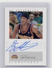 2002-03 UD Authentics Kenny Satterfield AU #KS 76ers Signatures
