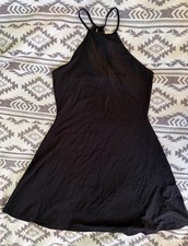 Image of Superdry Mini Fit Flare Dress Black Size M New With Tags