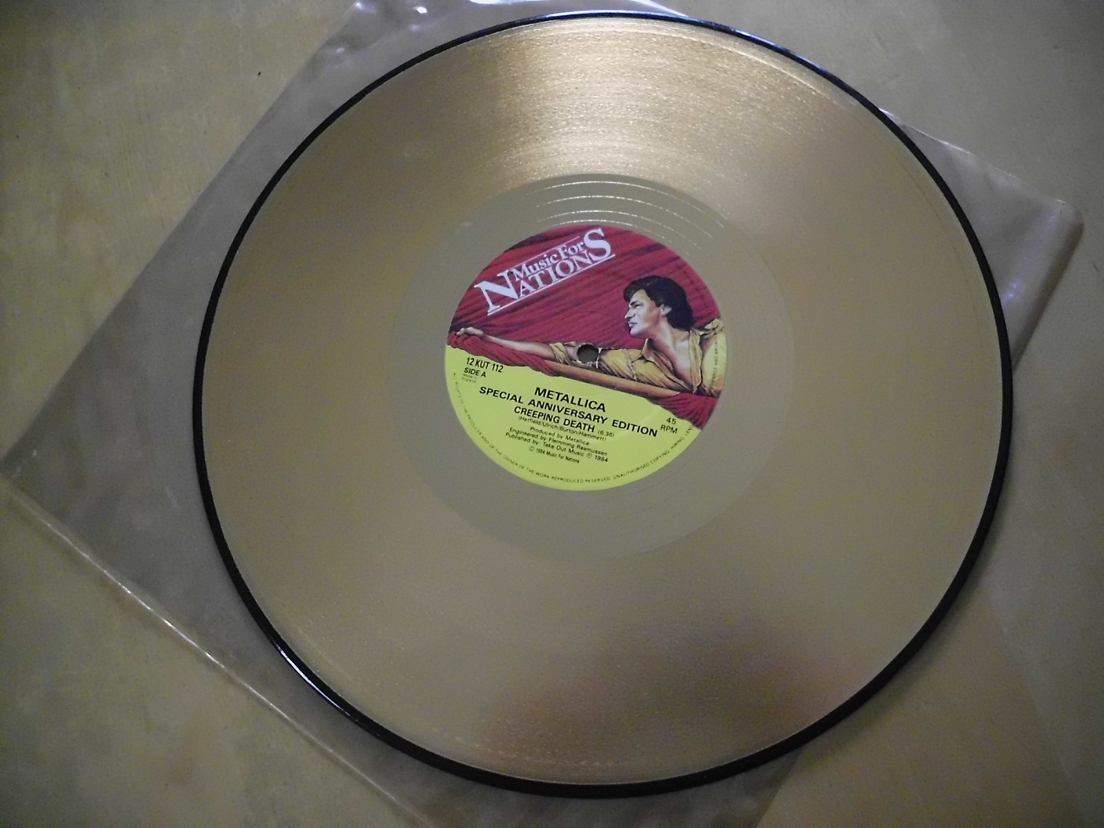 Metallica Creeping Death (Special Anniversary Edition) GOLD VINYL