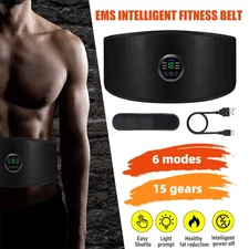 EMS Abdominal Muscle Toning Trainer ABS Stimulator Toner Fitness Binder Gym Belt