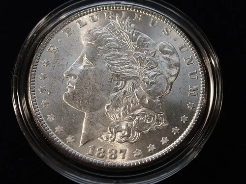 1887 MORGAN SILVER DOLLAR MS BU