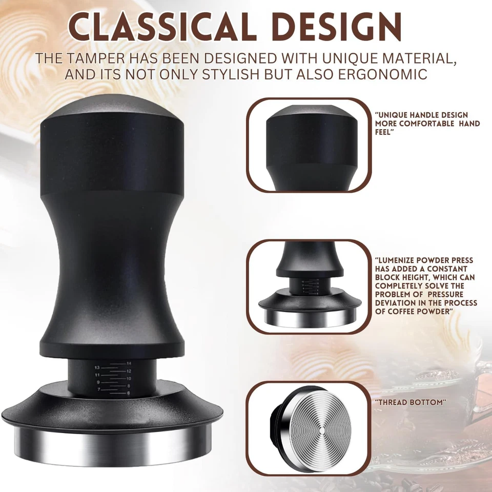 Auto Espresso Force Tamper 53mm - Tamper de café Barista - Tamper de café expresso -... - Imagem 3 de 4