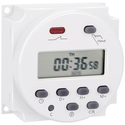 ''Digital LCD Timer Switch, DC/AC 12V 16Amp, Programmable, 28 Scheduled Times ''