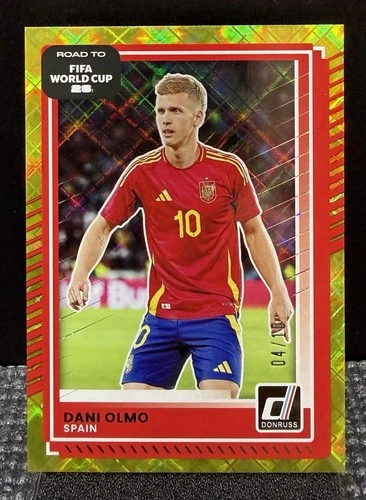 2025-26 Donruss Road To FIFA World Cup Spain FC Barcelona Dani Olmo Gold 4/10