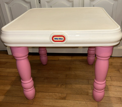 Little Tikes Victorian Country Kitchen Child Size Table Pink Removable Legs