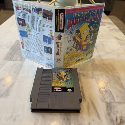 The Simpsons Bart vs the World Nintendo NES 1991 Game Acclaim Protective Case
