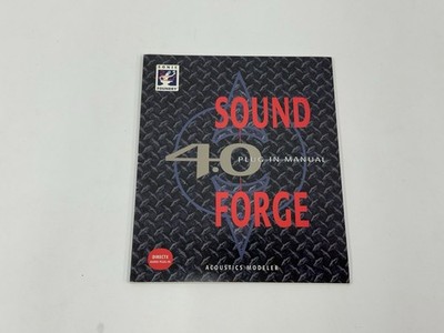 Sonic Foundry Sound Forge 4.0 Plug-In Manual Acoustics Modeler