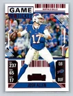 2024 Panini Contenders #11 Josh Allen Game Ticket Red Buffalo Bills