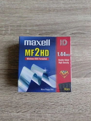 Pack 10 disquettes MAXELL MF 2 HD NEUF sous blister