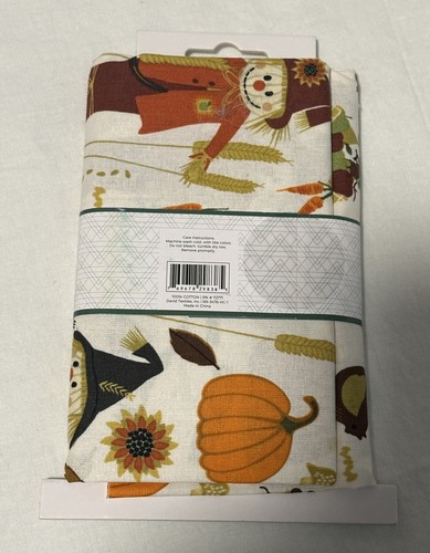 Scarecrow Thanksgiving Fabric Gill Eaggleston Mushroom 100% Cotton 1/2 yd x 44" - Picture 3 of 9