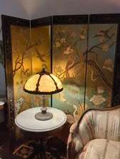 Antique 4 Panel Screen Appeared In PBS Series inspecter Lewis, "Entry Wounds"