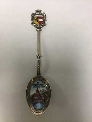 Salzburg St. Wolfgang Weises Rossl Austria Vintage Souvenir Spoon Collectible