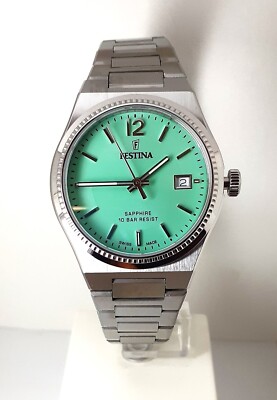 Orologio Donna Festina F20035/3 Solo Tempo Con Quadrante Verde