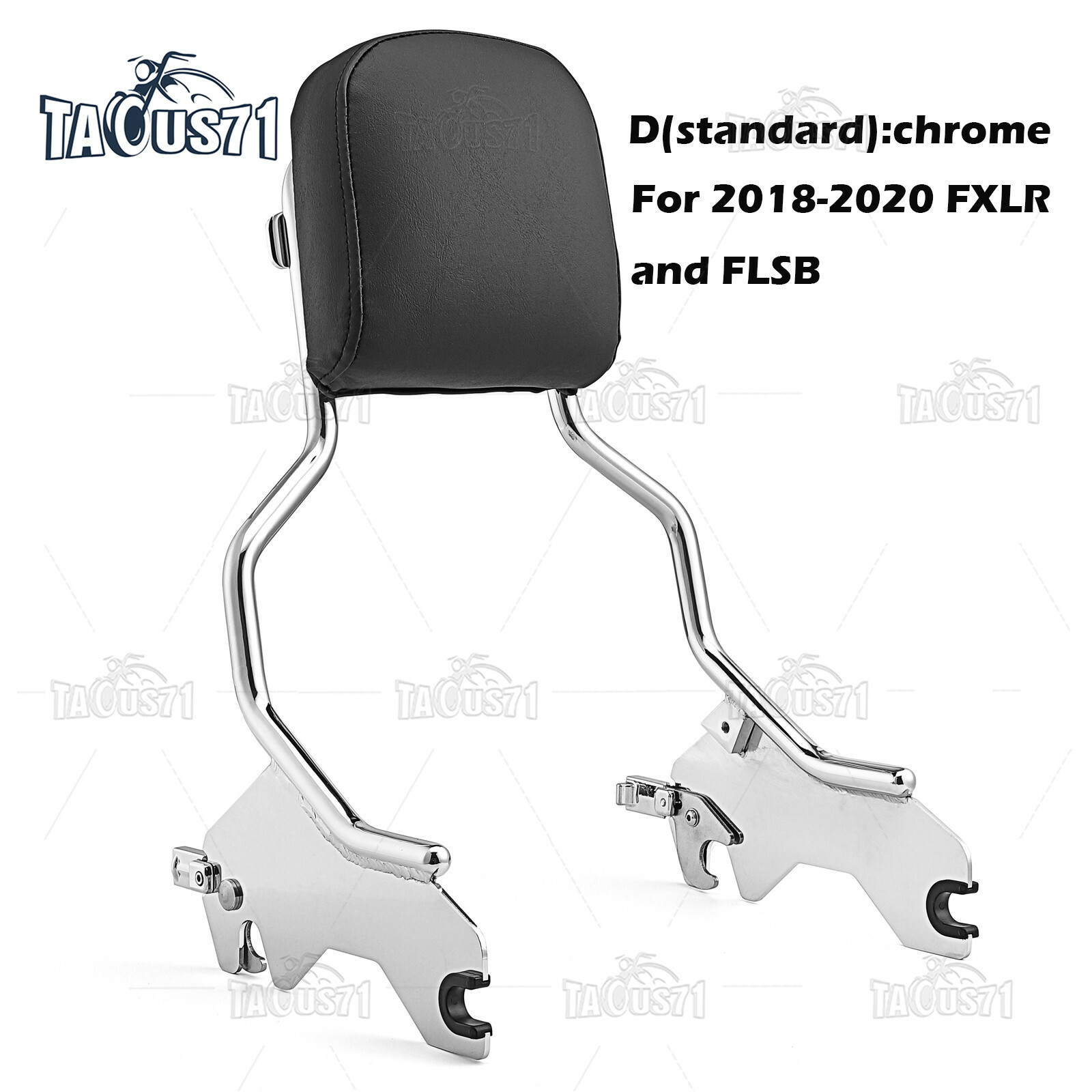 AUFER Upright Passenger Backrest Sissy Bar Luggage Rack Docking - View #8