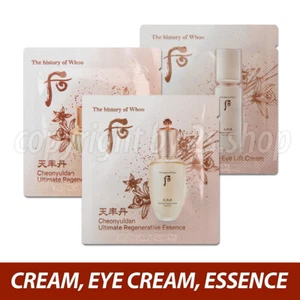 The History de Whoo Cheonyuldan Ultime Régénérer Essence/Crème/Eye LiftCream