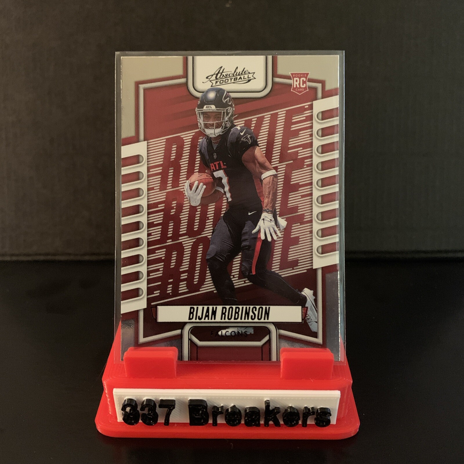 Bijan Robinson RC 2023 Panini Absolute Rookie Black 106 NFL Foil Falcons