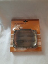 VTG Portafino Metal Soap Holder Perma-Bilt 8436-47-1 NOS Antique Brass USA NIP