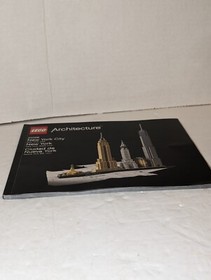 Lego ARCHITECTURE 21028 NEW YORK CITY USA INSTRUCTION MANUAL BOOKLET ONLY 