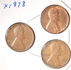 1952-P + 1952-D + 1952-S - USA Lincoln Wheat Cent Set - INV# X-1878   🇺🇸